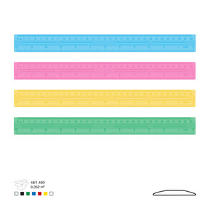 LENJIR ARK 30CM MIX BOJE 601