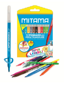FLOMASTERI MITAMA SUPERWASHABLE TRIANGULAR 3MM 1/12 61995