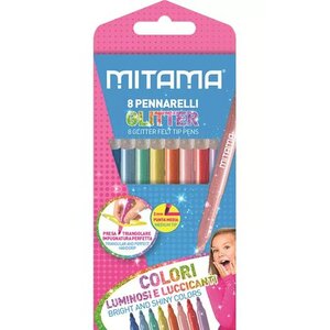 FLOMASTERI MITAMA TRIANGULAR GLITTER 1/8 62509