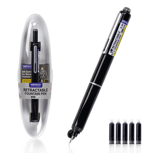 NALIV PERO WRITECH NA KLIK + 5 PATRONA CRNI 260057