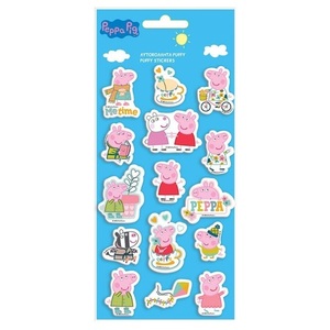 STIKERI THE LITTLIES PUFFY PEPPA PIG 000482820 1/12PAK