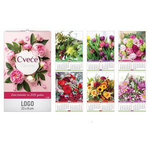 KALENDAR ZIDNI CVIJECE R3135