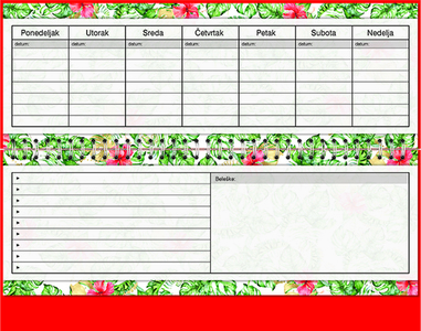 DNEVNI PLANER TETRA CRVENI R3468.03