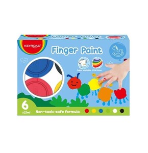 SET ZA BOJANJE PRSTIMA KEYROAD FINGERPAINT 1/6 25ML KR972919