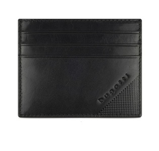 NOVCANIK ZA KARTICA BUGATTI NOBILE CARD CASE BLACK MAN 49125001 SS26
