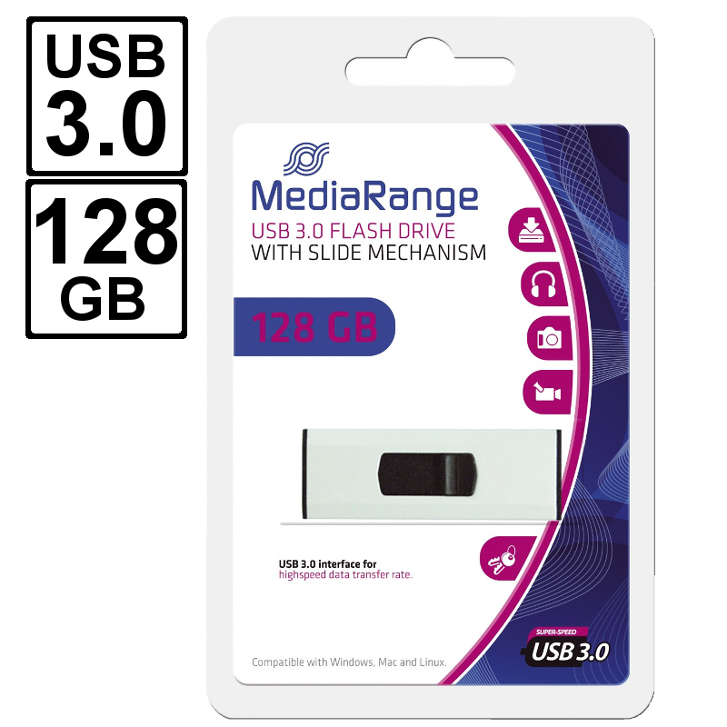 FLES MEMORIJA 128 GB Media Range 3.0 MR918