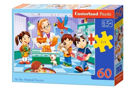 PUZZLE AT THE ANIMAL DOCTOR 60PCS B-06847