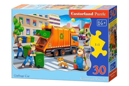PUZZLE GARBAGE CAR 30PCS B-03778