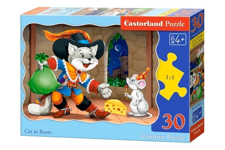 PUZZLE CAT IN BOOTS 30PCS B-03730