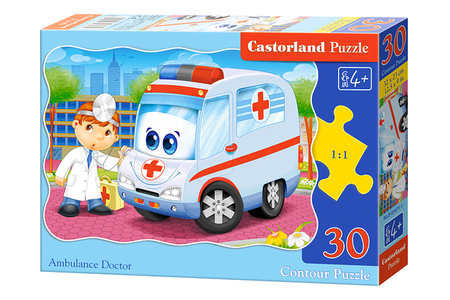 PUZZLE AMBULANCE DOCTOR 30PCS B-03471