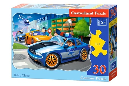 PUZZLE POLICE CHASE 30PCS B-03785