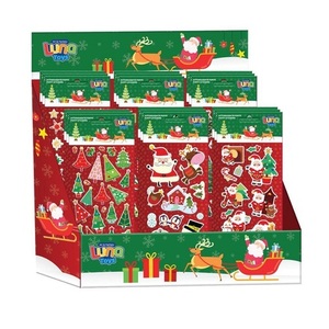 STIKERI NOVOGODISNJI LUNA GLITTER 000621136 1/72