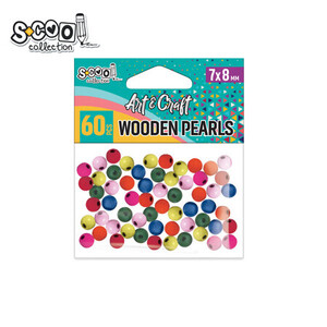 UKRASNE PERLE DRVENE U BOJI 8mm 1/60 SC1942