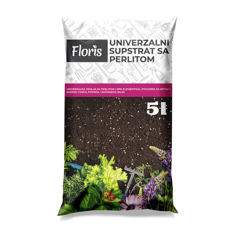 SUPSTRAT SA PERLITOM UNIVERZALNI 10L,FLORIS