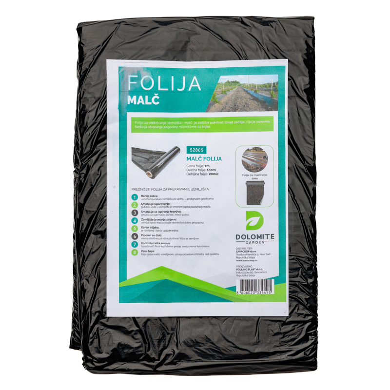 MALC FOLIJA 1MX15MICX1000M.CRNA