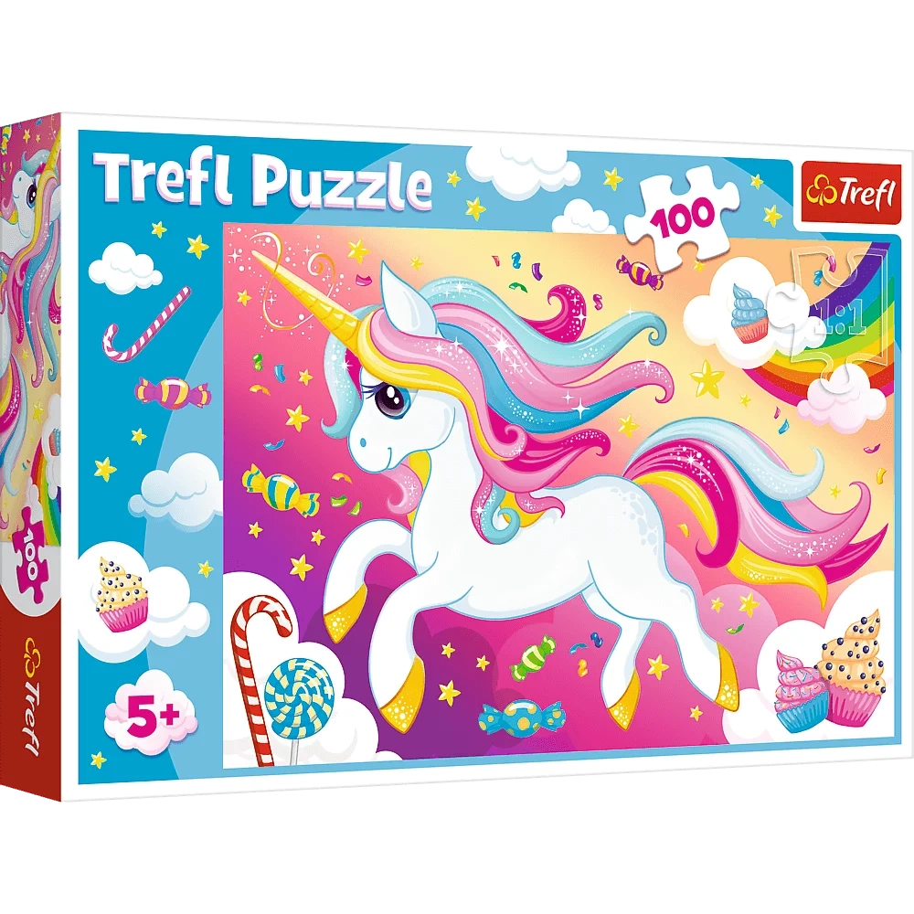 PUZZLE 100 TREFL BEAUTIFUL UNICORN 16386
