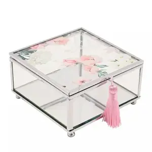 KUTIJA ZA NAKIT WIDDOP SOPHIA GLASS FLOWERS SP3351