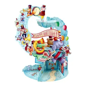 ČESTITKA SANTORO PENDULUM ANIMAL MARCHING BAND PD025