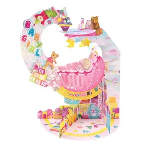 ČESTITKA SANTORO PENDULUM BABY GIRL PD005