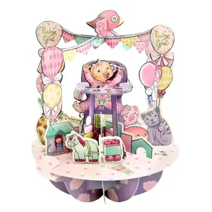 ČESTITKA SANTORO PIROUTTES BABY GIRL PS091