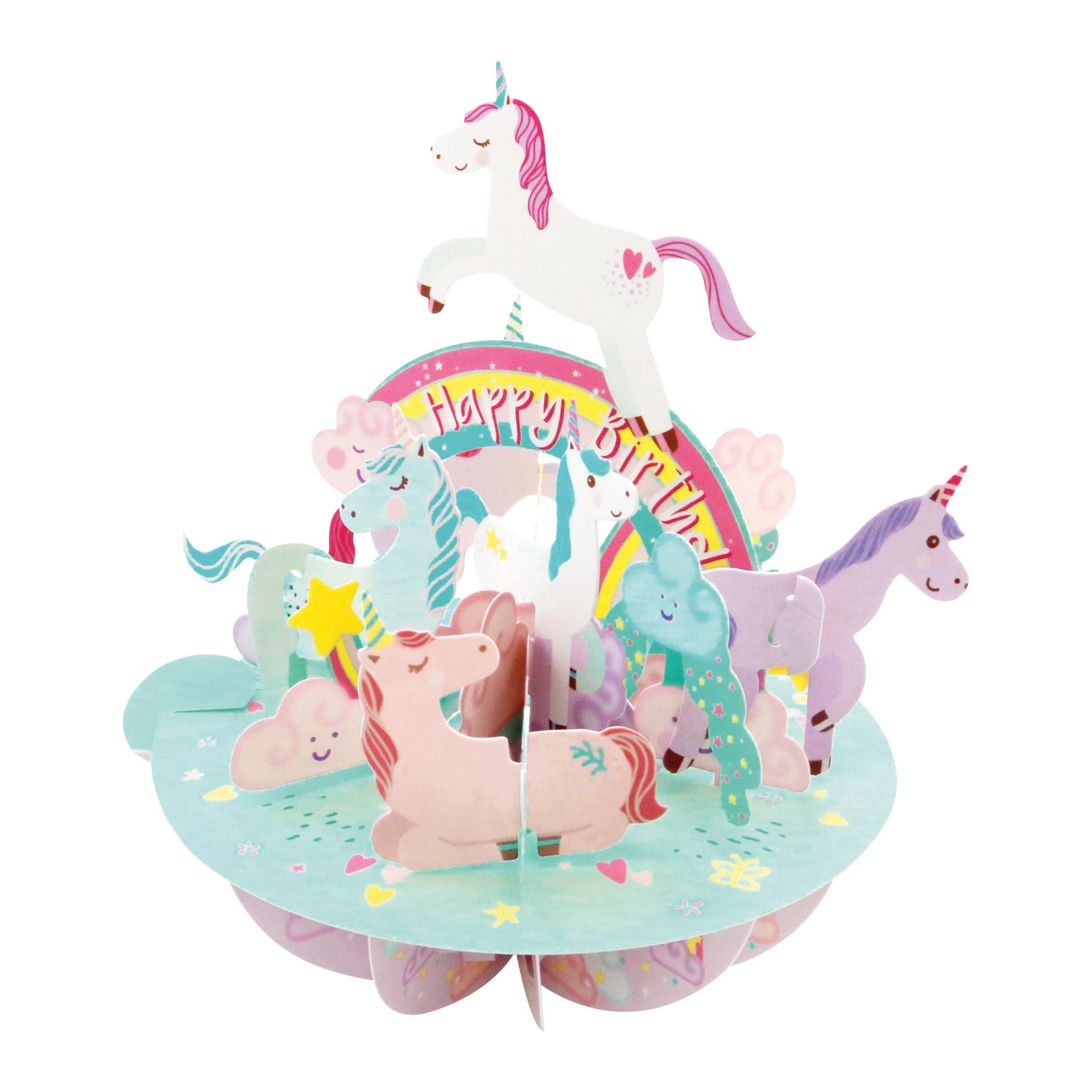 ČESTITKA SANTORO PIROUETTES BIRTHDAY UNICORN PS080