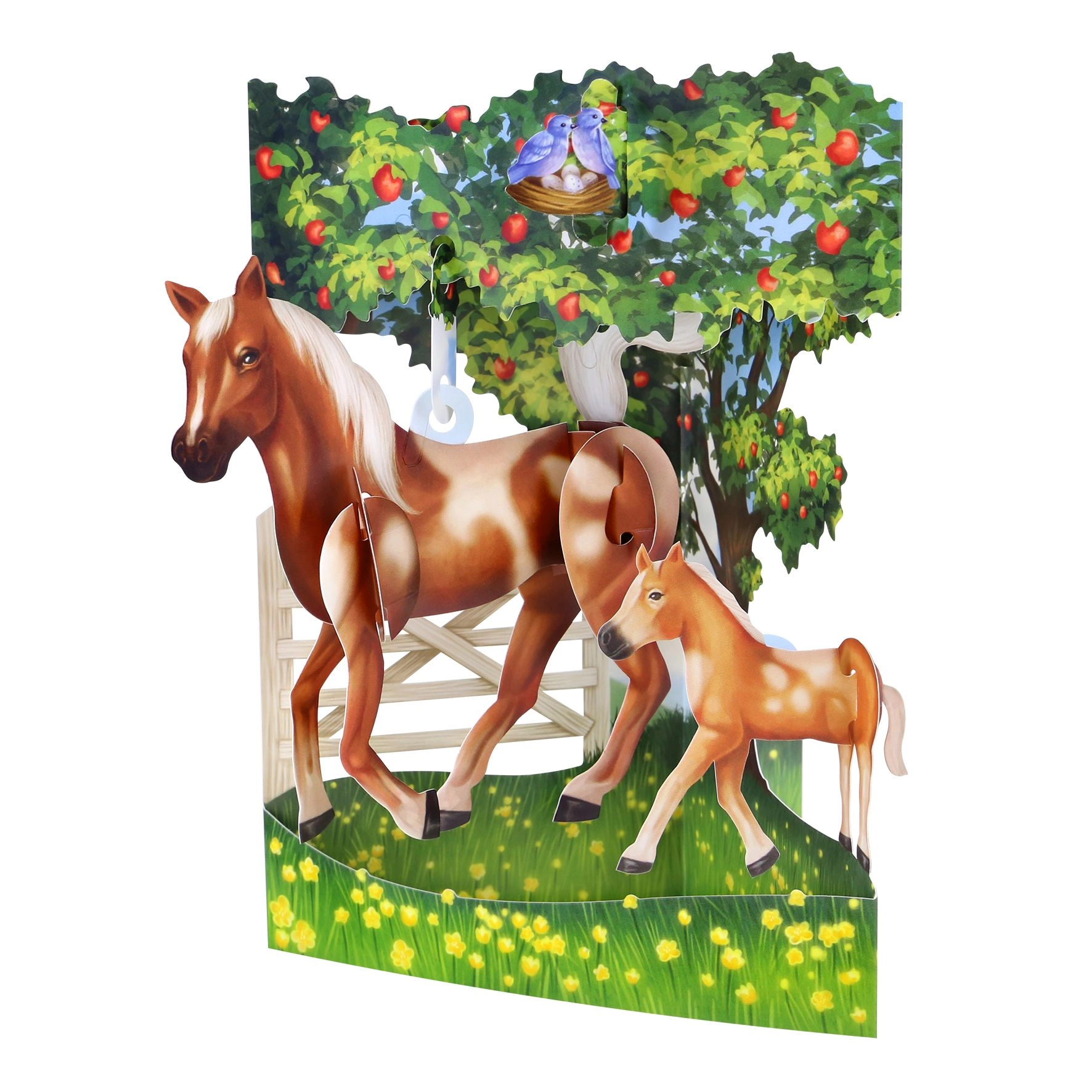 ČESTITKA SANTORO SWING CARDS HORSE AND FOAL SC225