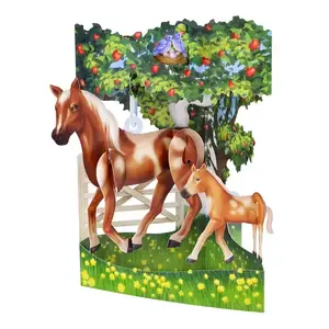 ČESTITKA SANTORO SWING CARDS HORSE AND FOAL SC225