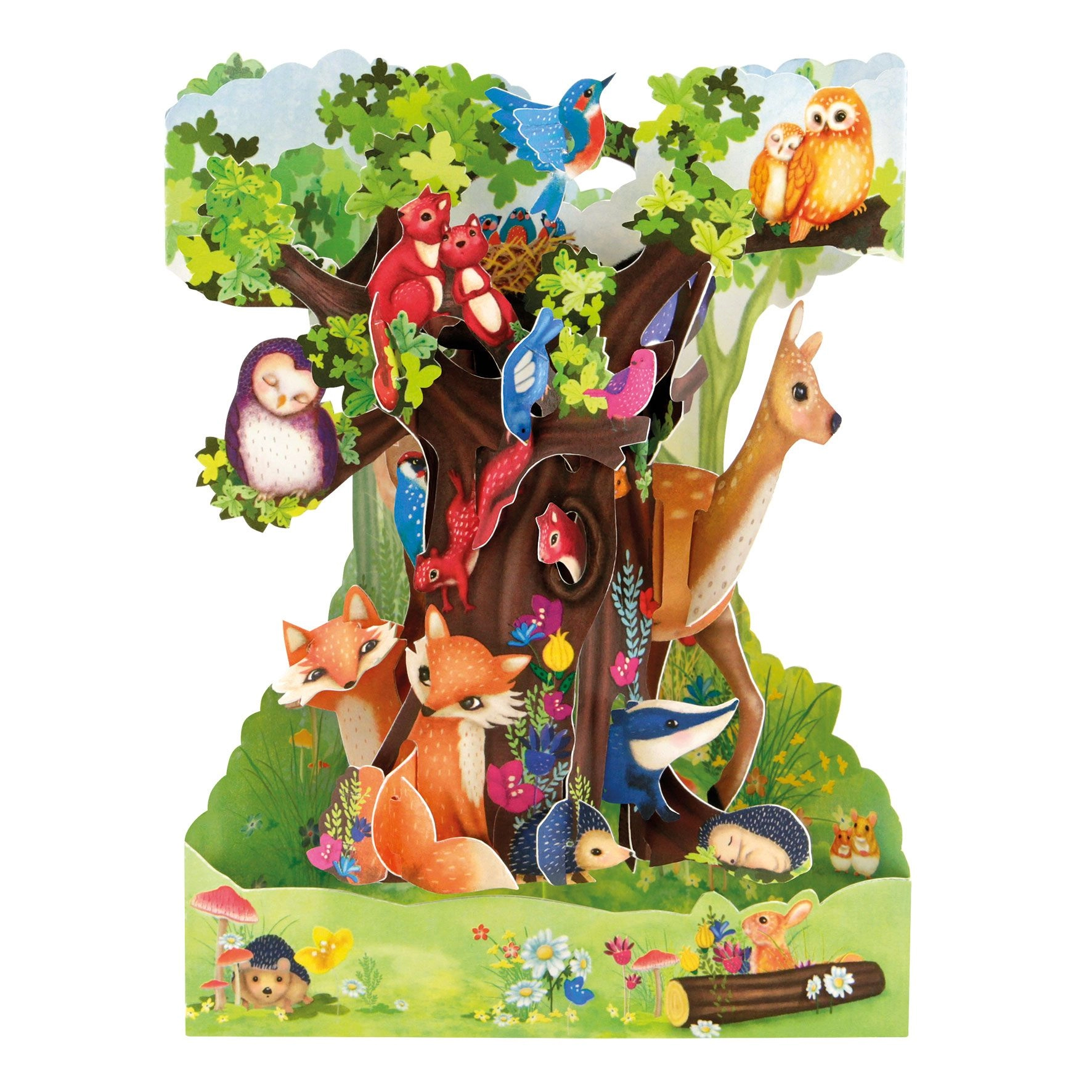 ČESTITKA SANTORO SWING CARDS FOREST ANIMALS SC186