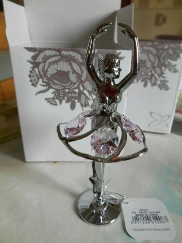 FIGURA WIDDOP CRYSTOCRAFT BALERINA PINK CRYSTALS AP272