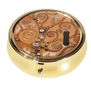 KUTIJA ZA PIPULE PILL-BOX LARGE ROUND KLIMT 19921