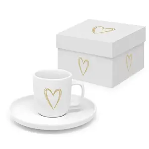 ŠOLJA ZA ESPRESSO PPD PURE HEART GOLD MATTE 161501916