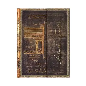 ROKOVNIK EMBELLISHED NACUSCRIPTS TESLA SKETCH OF A TURBINE ULTRA LINED