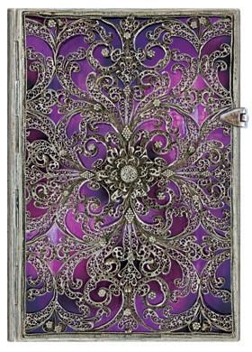 ROKOVNIK SILVER FILIGREE AUBERGINE ULTRA LINED