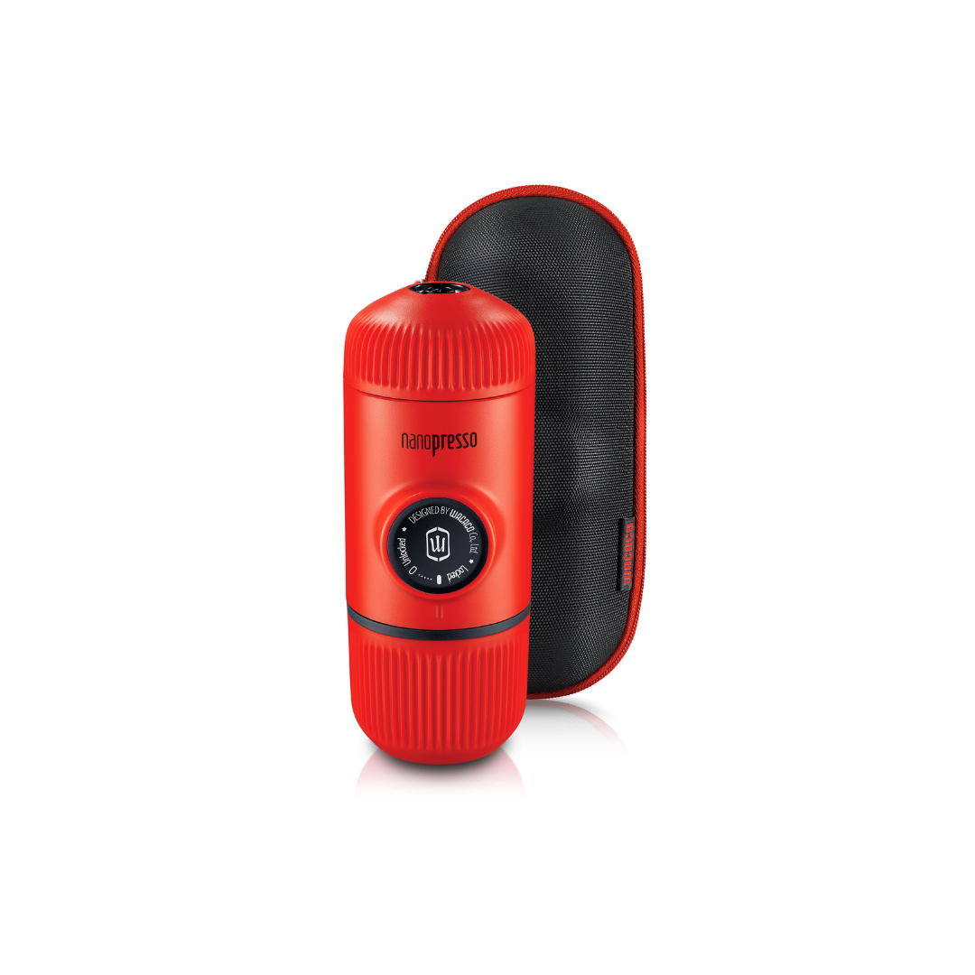 Nanopresso Lava Red + Case