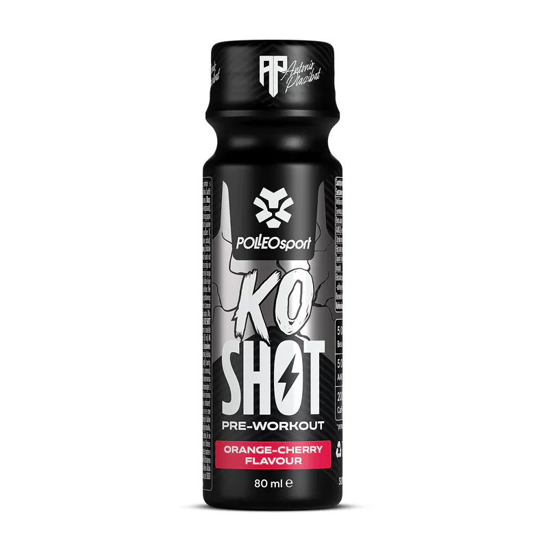 Polleo Sport & AP KO SHOT Pre-Workout 80ml Orange-cherry