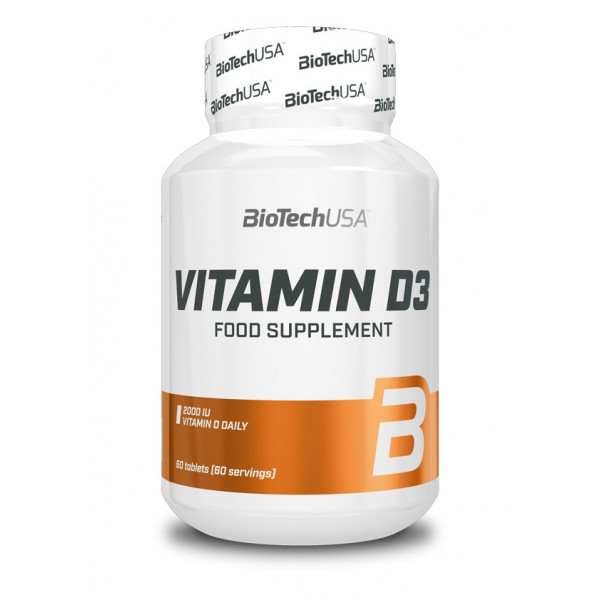 Vitamin D3 2000IU/50mcg 120 tb - BioTechUSA