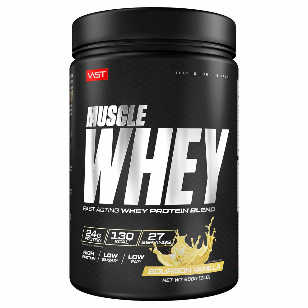 VAST Muscle Whey, Bourbon Vanilla, 900g