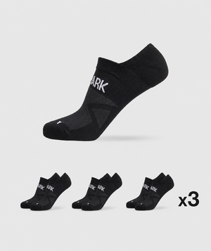Gymshark No Show Anti Blister Socks /39-41/ Black / 3 Pairs