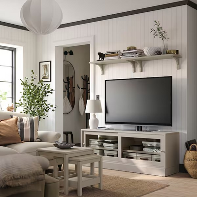TV stalaža sa soklom, sivo-bež, 160x47x62 cm