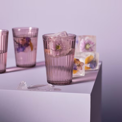 Čaša, sivo-roze, 31 cl