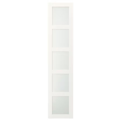 Vrata, mlečno staklo/bela, 50x229 cm