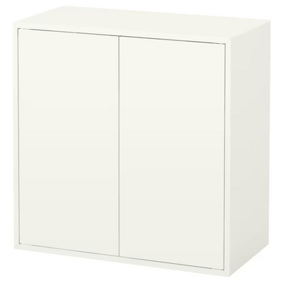 Ormarić s 2 vrata i 1 policom, bijela, 70x35x70 cm