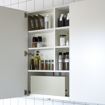 Zid.okv.elem. za ugradni aspirator, bijela, 60x37x100 cm