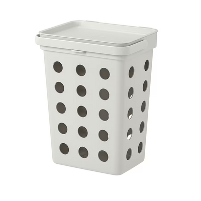 Kanta za organ. otpad s poklopcem, svijetlosiva, 10 l