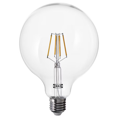 LED sijalica E27 470 lm, podesivog intenziteta/kugla bistro staklo, 125 mm