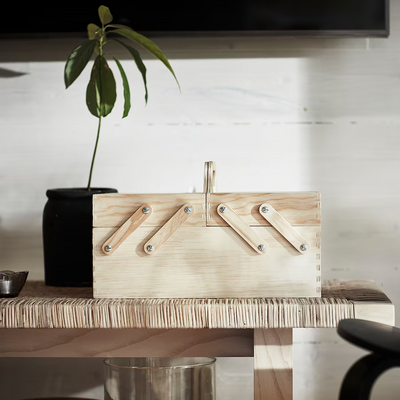 Organizator za radni sto, natur šperploča, 35x22 cm