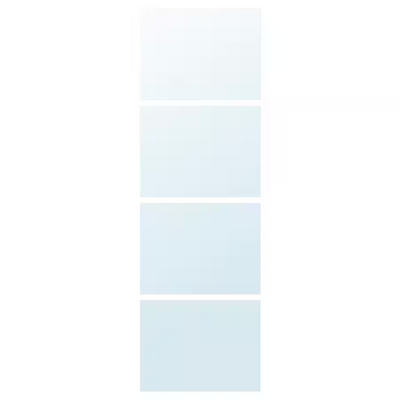4 panela za okvir kliznih vrata, ogledalo, 75x236 cm