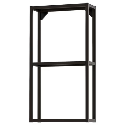 Zidni okvir s policama, boja antracita, 40x15x75 cm