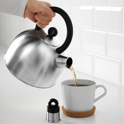 Kuvalo, nerđajući čelik/crna, 2 l