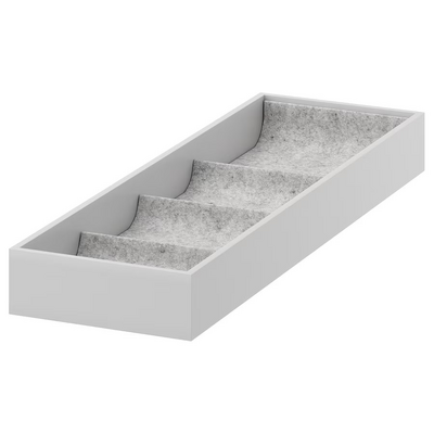Umetak s 4 pregrade, svijetlosiva, 15x53x5 cm